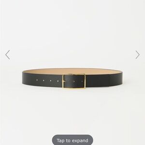 B-Low the Belt Black Belt with Gold Buckle